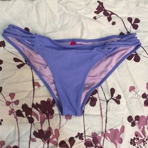 Victoria's Secret swim bottom cut out side purple
